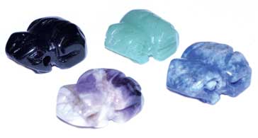 #15mm Frog various stones (set of 12)# - ## at Solace GemWorks