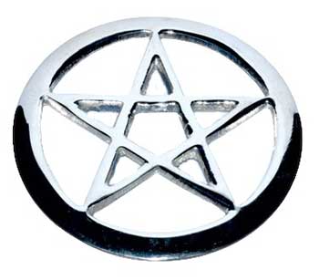 #2 3/4" Pentagram altar tile# - ## at Solace GemWorks