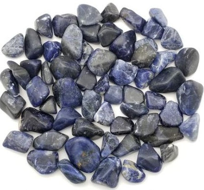 Sodalite Tumbled Stones - Bulk Wholesale choose: 1lb, 3lbs or 5lbs