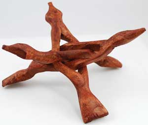 #3 Legged Wooden stand 6"# - ## at Solace GemWorks