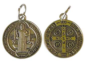 #3/4" St Benedict amulet# - ## at Solace GemWorks