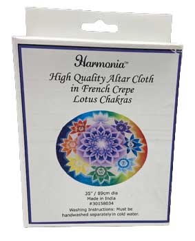 #35" dia Chakra Lotus altar cloth# - ## at Solace GemWorks