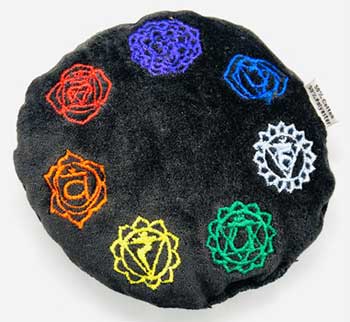 #4 1/2" Black Velvet Chakra cushion# - ## at Solace GemWorks