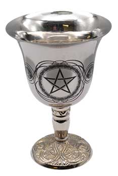 #4 3/4" Pentagram chalice stainless steel# - ## at Solace GemWorks