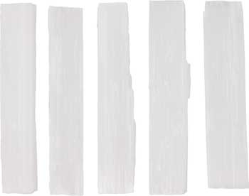 #4" Selenite mini sticks (set of 5)# - ## at Solace GemWorks