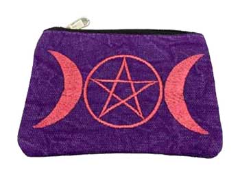 #4" x 6" Triple Moon coin purse (set of 2)# - ## at Solace GemWorks