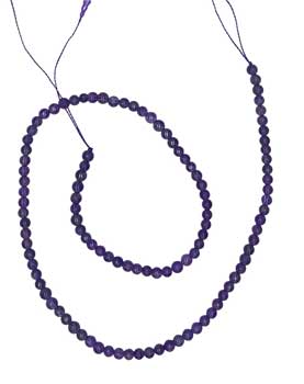 #4mm Amethyst beads# - ## at Solace GemWorks