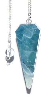 #6 - sided Green Fluorite pendulum# - ## at Solace GemWorks