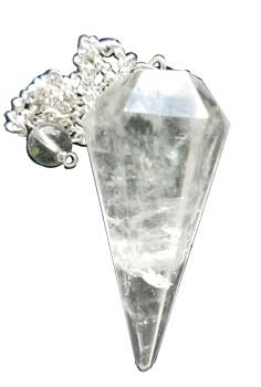 #6 - sided Quartz pendulum# - ## at Solace GemWorks