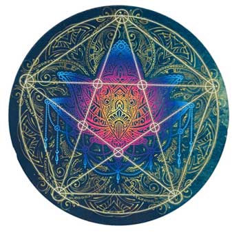 #7" Pentagram pendulum board# - ## at Solace GemWorks