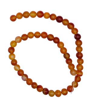 #8mm Carnelian beads# - ## at Solace GemWorks