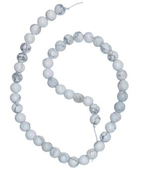 #8mm Howlite beads# - ## at Solace GemWorks