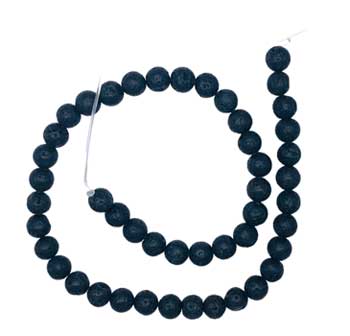 #8mm Lava beads# - ## at Solace GemWorks