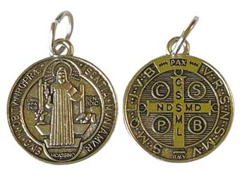 3/4" St Benedict amulet