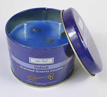 Destrancaders (Unlock) quartz tin candle