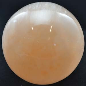Orange Selenite gazing ball (2 " - 3")