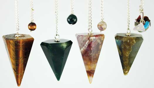 Assorted Faceted 6 side pendulum