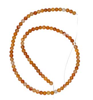 4mm Carnelian beads
