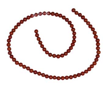 4mm Red Jasper beads