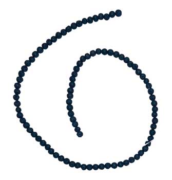 4mm Lava beads