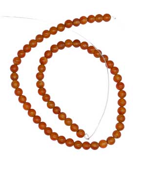 6mm Carnelian beads