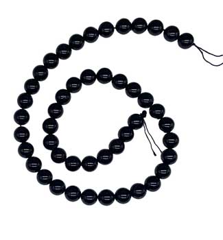 8mm Black Tourmaline beads