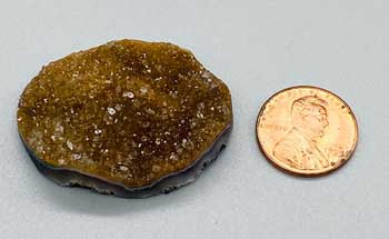 Amethyst free form druse cabochon (2")