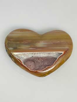 Heart Puffed Druse Agate (small)