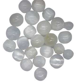Selenite Tumbled Stones - Bulk Wholesale choose: 1lb, 3lbs or 5lbs