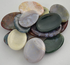 Jasper Worry stone - various Colors & Patterns