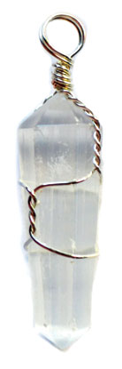 Selenite wire wrapped point (set of 5)