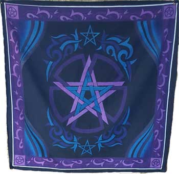 Pentagram altar cloth 36" x 36"