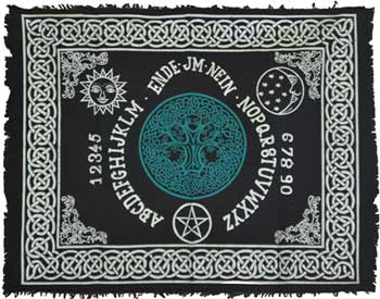 Tree of Life Ouija-Board altar cloth 24" x 30"