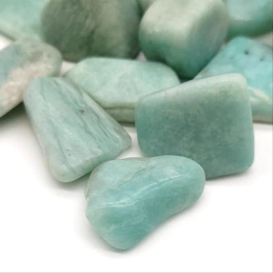 #Amazonite Tumbled Stones - Bulk Wholesale choose: 1lb, 3lbs or 5lbs# - ## at Solace GemWorks