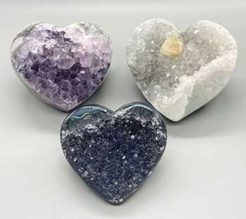 #Amethyst druse heart (2 - 4")# - ## at Solace GemWorks