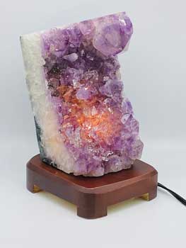 #Amethyst Druse lamp# - ## at Solace GemWorks