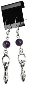 #Amethyst Goddess earrings# - ## at Solace GemWorks