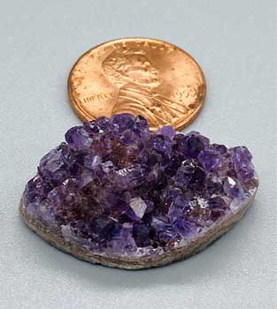 #Amethyst Marquise druse cabochon (1")# - ## at Solace GemWorks