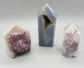 #Amethyst obelisk W Druse on front (.4 - .6lb)# - ## at Solace GemWorks