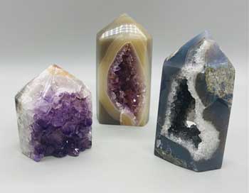 #Amethyst obelisk W Druse on front (.8 - 1.0lb)# - ## at Solace GemWorks