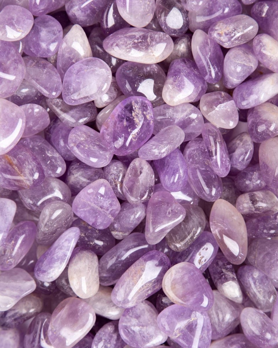 #Amethyst Tumbled Stones - Bulk Wholesale choose: 1lb, 3lbs or 5lbs# - ## at Solace GemWorks