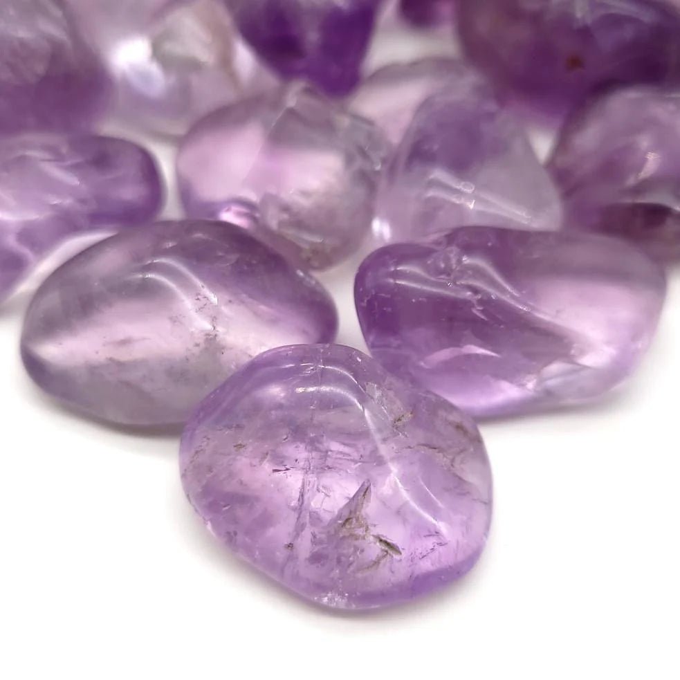 #Amethyst Tumbled Stones - Bulk Wholesale choose: 1lb, 3lbs or 5lbs# - ## at Solace GemWorks