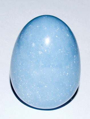 #Angelite egg 2"# - ## at Solace GemWorks