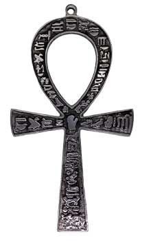 #Ankh silver plated 4 1/2" x 8"# - ## at Solace GemWorks