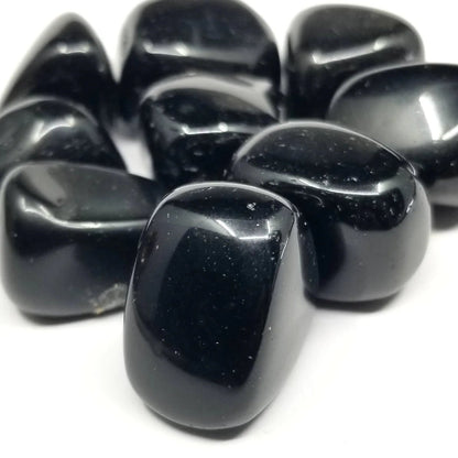 #Black Obsidian Tumbled Stones - Bulk Wholesale choose: 1lb, 3lbs or 5lbs# - ## at Solace GemWorks