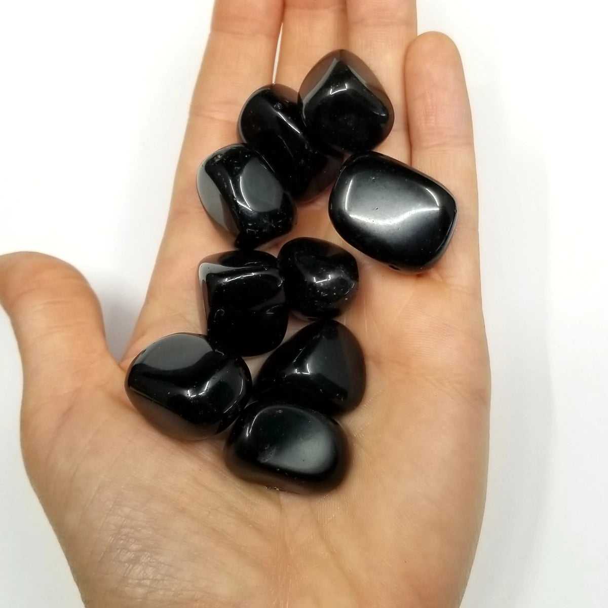 #Black Obsidian Tumbled Stones - Bulk Wholesale choose: 1lb, 3lbs or 5lbs# - ## at Solace GemWorks