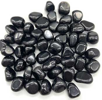 #Black Obsidian Tumbled Stones - Singles - choose: 1, 3, 5, or 10 Stones# - ## at Solace GemWorks