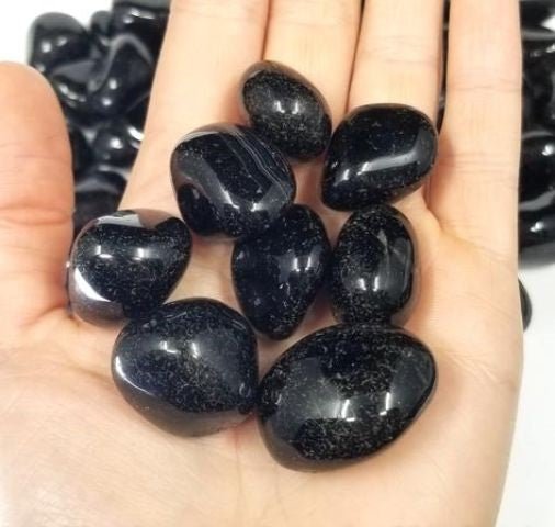 #Black Onyx Tumbled Stones - Bulk Wholesale choose: 1lb, 3lbs or 5lbs# - ## at Solace GemWorks