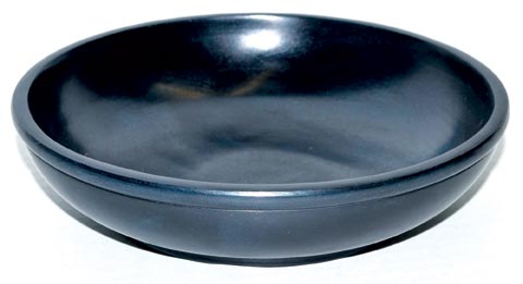 #Black Stone Scrying Bowl (6")# - ## at Solace GemWorks