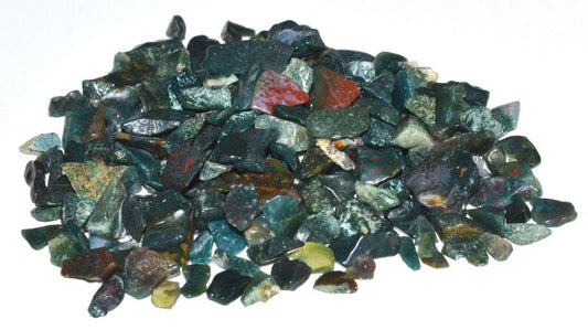 #Bloodstone Tumbled Chips - Bulk Wholesale choose: 1lb or 3lb# - ## at Solace GemWorks